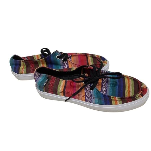 Vans Multicolor Canvas Sneakers Size 6.5 - Boho, Casual, Skater - Picture 4 of 6
